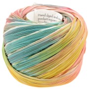 Ruban twill de soie Shibori Ecru Borealis x10cm|raw }}