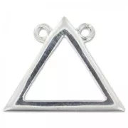 Intercalaire triangle 2 anneaux 16.5 mm en Argent 925 x1