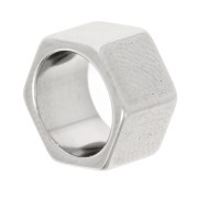 Perle écrou 10x6 mm - Acier inoxydable 303 x1|raw }}