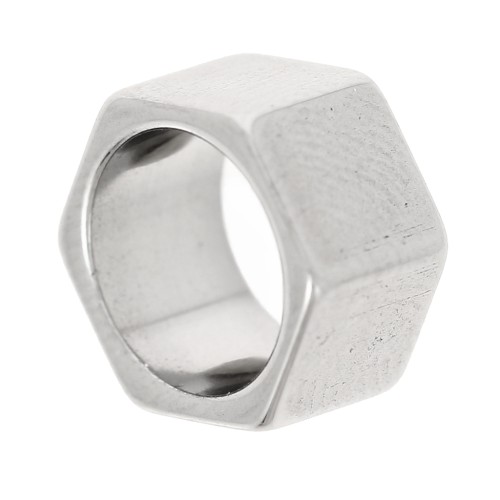 Perle écrou 10x6 mm - Acier inoxydable 303 x1