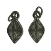 Serti pendentif double face pour cab 4230 14x9mm black nickel