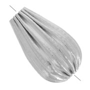 Perle goutte striée 10x6 mm - Acier inoxydable 316L x1|raw }}