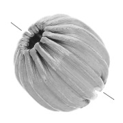 Perle ronde striée 6 mm - Acier inoxydable 316L x1|raw }}