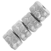 Perles rondelles travaillées 5 mm - Acier inoxydable 304L x4|raw }}