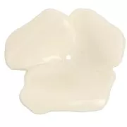 Pendentif Fleur 40 mm en résine opaque - Ecru x1