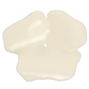 Pendentif Fleur 48 mm en résine opaque - Ecru x1|raw }}