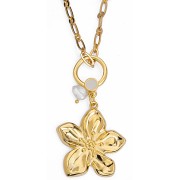Pendentif fleur 40x37 mm - Doré à l'or fin x1