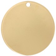 Sequin rond 40 mm - Doré à l'or fin x1