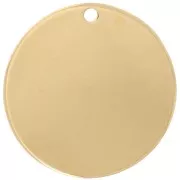 Sequin rond 40 mm - Doré à l'or fin x1