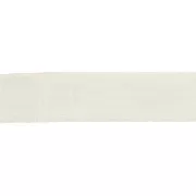 Lacet cuir 10 mm Blanc métallisé x30cm