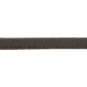 Lacet cuir 5x2 mm Marron foncé x30cm