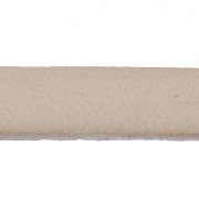 Lacet cuir 5x2 mm Blanc métallisé x30cm|raw }}