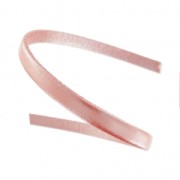 Lacet cuir 5x2 mm Rose Poudré Nacré x30cm