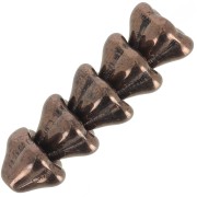 Perles fleurs cloches en verre 6x8 mm - Jet Lumi Amethyst x10|raw }}