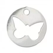 Breloque papillon 10 mm en Argent 925 x1
