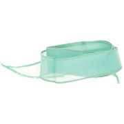 Ruban de soie 25 mm - Turquoise x85cm