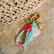 Ruban de soie 25 mm - Turquoise x85cm