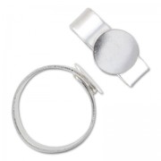 Bague ajustable sous le plateau 10 mm en Argent 925 x1