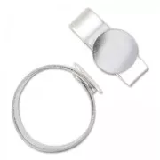 Bague ajustable sous le plateau 10 mm en Argent 925 x1