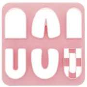 Set de 6 emporte-pièces en plastique pour modelage et pâte polymère - Arche x1