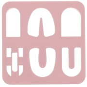 Set de 6 emporte-pièces en plastique pour modelage et pâte polymère - Arche x1