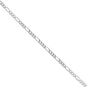 Chaîne maille Figaro alternée (1x3) 2.5 mm en Argent 925 x50cm