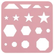 Set de 16 emporte-pièces plastique pour modelage et pâte polymère - Etoile x1