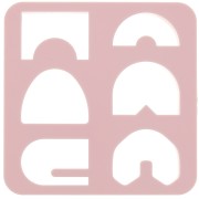 Set de 6 emporte-pièces plastique pour modelage et pâte polymère - Pont x1