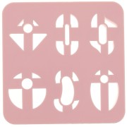 Set de 6 emporte-pièces plastique pour modelage & pâte polymère - Ovale x1