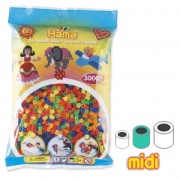Assortiment de perles à repasser Hama MIDI 5 mm Multi Néon (n°51) x3000|raw }}