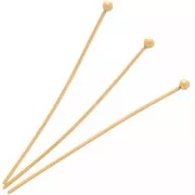 Clous tête boule 35x0.6 mm - Acier inoxydable 304 Doré x50