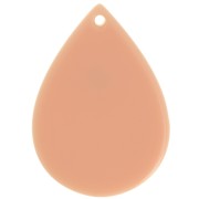 Pendentif goutte 31x22 mm en acétate - Vieux Rose x1