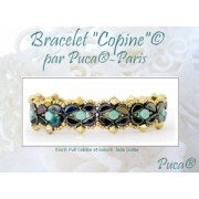 Perles en verre Kos® par Puca® 6x3 mm - La Divine Pistachio x10g