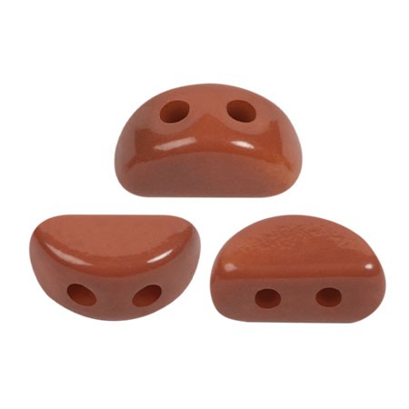 Perles en verre Kos® par Puca® 6x3 mm - La Divine Terracotta x10g