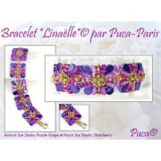 Perles en verre Kos® par Puca® 6x3 mm - La Divine Peach x10g