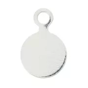 Pastilles à coller  6 mm argenté x10