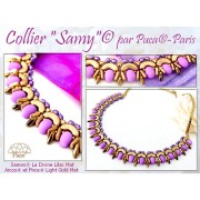 Perles en verre Samos® par Puca® 7x5 mm - La Divine Terracotta x10g