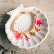 Cordon métallisé Mokuba 2 mm - Bleu Clair fil argenté x1m