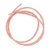 Cordon métallisé Mokuba 2 mm - Cuivre fil doré x1m