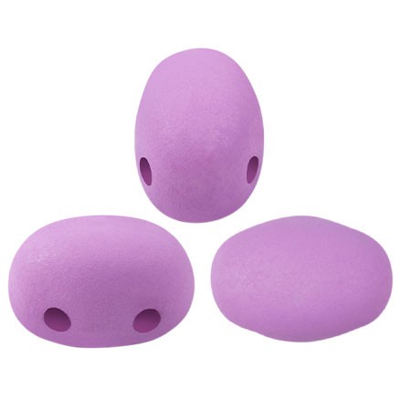 Perles en verre Samos® par Puca® 7x5 mm - La Divine Lilac Mat x10g