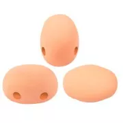 Perles en verre Samos® par Puca® 7x5 mm - La Divine Peach Mat x10g