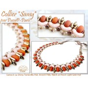 Perles en verre Samos® par Puca® 7x5 mm - La Divine Pistachio Mat x10g