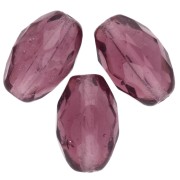 Olives facettées 13x10 mm Amethyst x8|raw }}