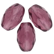 Olives facettées 13x10 mm Amethyst x8