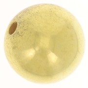 Perle ronde 16 mm en acrylique métallisée  CCB - Doré x1
