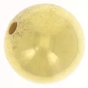 Perle ronde 16 mm en acrylique métallisée  CCB - Doré x1