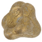 Perle fleur cloche en verre 11x13 mm - Brown Gold Pearl x1|raw }}