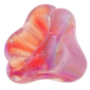 Perle fleur cloche en verre 11x13 mm Crystal Red AB x1|raw }}