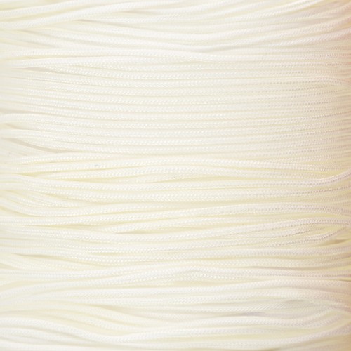 Fil de jade - Fil nylon tressé 0.5 mm - Ecru x9m 