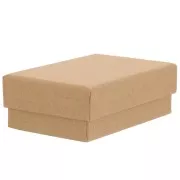 Boite écrin bijoux fantaisie pour parure 7.5x4.5x2.5 cm Kraft x1